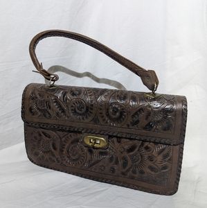 Gaitán Tooled Leather Handbag